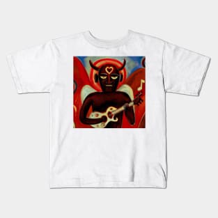 Tender hearted devil playing the blues Kids T-Shirt